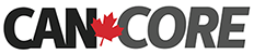 image of the Can-Core Manitoba logo which depicts a red maple leaf